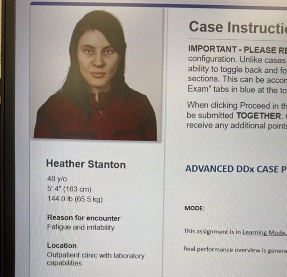 iHuman Heather Stanton fatigue and irritability answers